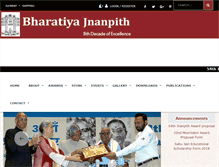 Tablet Screenshot of jnanpith.net